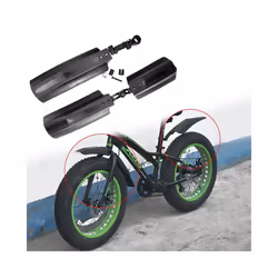 2pcs Quick Release Snow Bicycle Front Rear Mud Guard Fat Bike Fender for