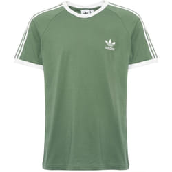 ADIDAS Mens 3 Stripe T Shirt Retro Sport California - S, Green