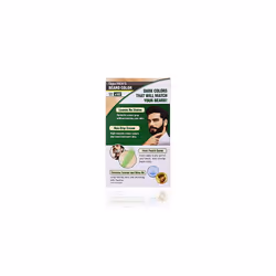 Mens Beard Colour No Ammonia Formula with Aloe Extract Olive Oil 102 Brown Black