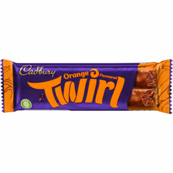 Cadbury Twirl Orange Flavoured Chocolate Bar - Pack Of 12