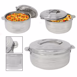 Stainless Steel Hot Pot Insulated Food Warmer Casserole Double Wall Hot Cold Pot - 5000ML