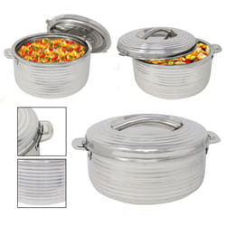 Stainless Steel Hot Pot Insulated Food Warmer Casserole Double Wall Hot Cold Pot - 5000ML