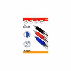 Cello Extra Comfort Grip Ballpoint Pens Medium Point Biros Retractable Ballpoint Pens (1.0MM) Black Pen, Pack of 12