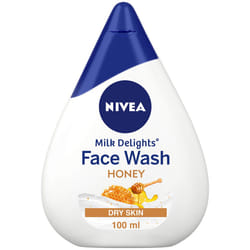 NIVEA Face Wash  Milk Delights Moisturizing Honey(Dry Skin)  100ml