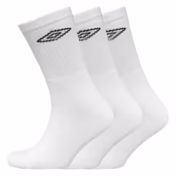 UMBRO Mens Socks 3 Pairs Lightweight Sports Sock - White, UK6-8