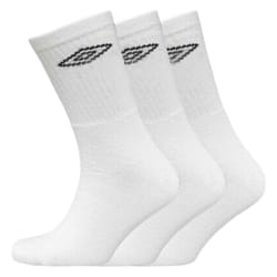 UMBRO Mens Socks 3 Pairs Lightweight Sports Sock - White, UK6-8