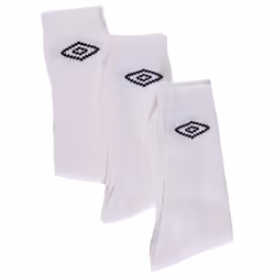 UMBRO Mens Socks 3 Pairs Lightweight Sports Sock - White, UK6-8