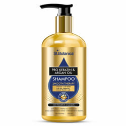 StBotanica Pro Keratin & Argan Oil Smooth Therapy Shampoo - Intense Hair Repair For Dry  Damaged & Color Treated Hair  No Parabens  Silicons or Sls/Su