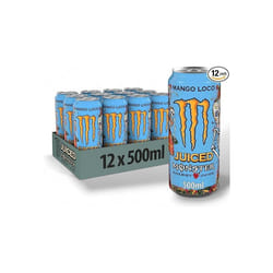 12 x Monster Mango Loco Energy Drink 500ml, Full Case (Pack of 12)