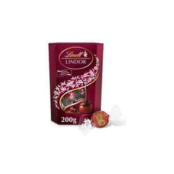 Lindt Lindor Double Chocolate Truffles 200G - Pack Of 4