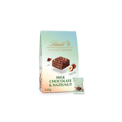 Lindt Lindor Milk Chocolate & Hazelnut Choco 135G - Pack Of 2