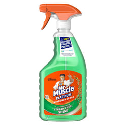 6 x Mr Muscle Platinum Window & Glass Cleaner Spray, 750ml
