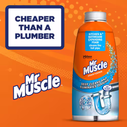 6 x Mr Muscle Drain Foamer 500ml