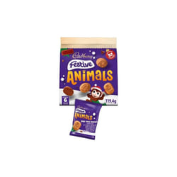 Cadbury Festive Chocolate Mini Biscuits 119g - Pack Of 6