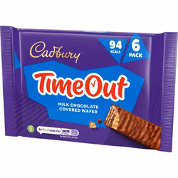 Cadbury Timeout Wafer Chocolate Biscuit x6 108g - Pack Of 2