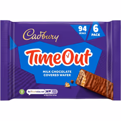Cadbury Timeout Wafer Chocolate Biscuit x6 108g - Pack Of 2
