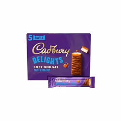 3 x Cadbury Delights Salted Caramel Chocolate Nougat Bar 5 Pack 110g