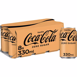 Coca-Cola Zero Sugar Vanilla Cans 8 x 330 ML