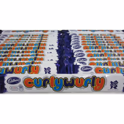 Cadbury's Curlywurly Chewy Caramel Chocolate - Full Box 60 Bars