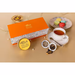 TGL Co. Crafted Celebration (Orange) Tea Gift Box | Diwali gifting | Diwali gift box | Diwali gift hamper | Christmas Gifts Box