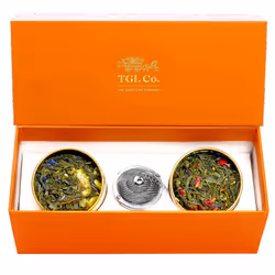 TGL Co. Crafted Celebration (Orange) Tea Gift Box | Diwali gifting | Diwali gift box | Diwali gift hamper | Christmas Gifts Box