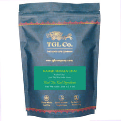 TGL Kadak Masala Chai Tea Black Tea (200 Grams) with Black CTC Tea, Cardamom, Ginger, Cloves, Cinnamon, Black Pepper, Bay Leaves