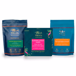 The Good Life Company Monsoon Lifestyle Experiential Teas (Kadak Masala 100 Gram + Bombay Cutting Chai 100 Gr + Kashmiri Kahw ...