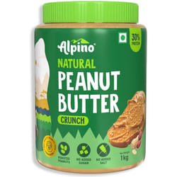 ALPINO Natural Peanut Butter Crunch | 30g Protein | (1 kg)