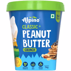 Alpino Peanut Butter Crunch, 100% Roasted Peanuts Gluten Free 1kg