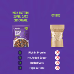 ALPINO Peanut Butter Super Oats Chocolate | High Protein 1 kg