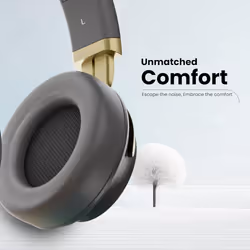HAMMER Bash 2.0 Over The Ear Wireless Bluetooth Headphones with Mic, Deep Bass, Foldable Headphones, Upto 8 Hours Playtime, Bluetooth 5.0 (Grey)