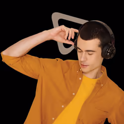 HAMMER Bash Over The Ear Wireless Bluetooth Headphones with Mic Deep Bass Foldable Headphones Fast Pairing, Upto 8 Hours Playtime Bluetooth 5.0 Black