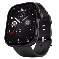Hammer Tussle 2.01" HD Display Smart Watch, Bluetooth Calling, Rotating Crown, Voice Assistant, Smart Notifications Customize ...