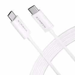 HAMMER 1.5 Meter Type C to Type C 5A 100W PD Fast Charging Cable, Data Transfer, Anti-Breakage Wire, Compatible with all C-Ty ...