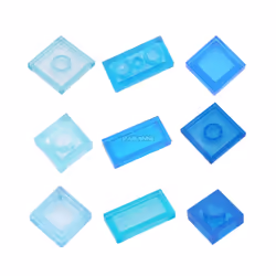 MARUMINE Blocks Brick Transparent Parts 1x1 1x2 2x2 Tile Base Plate 3070 3069 3023 3024 MOC Classic Building Accessories Toys - 3023 Clean White