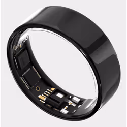 Ultrahuman Ring Air- Size-14- Aster Air Black, Smart ring activity tracker, 24 mAh, Waterproof