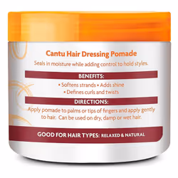 Cantu Hair Dressing Pomade with Shea Butter, 4 oz / 113g