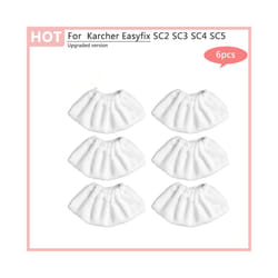 Steam Mop Cloth Rags For Karcher Easyfix SC1 SC2 SC3 SC4 SC5 Replacement - Light Yellow