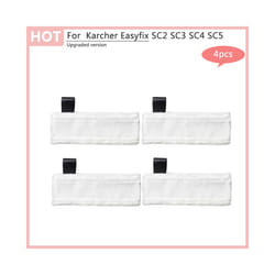 Steam Mop Cloth Rags For Karcher Easyfix SC1 SC2 SC3 SC4 SC5 Replacement - plum