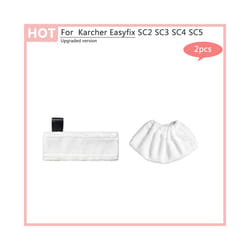 Steam Mop Cloth Rags For Karcher Easyfix SC1 SC2 SC3 SC4 SC5 Replacement - Dark Grey