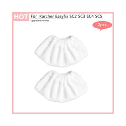 Steam Mop Cloth Rags For Karcher Easyfix SC1 SC2 SC3 SC4 SC5 Replacement - Light Grey