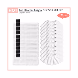Steam Mop Cloth Rags For Karcher Easyfix SC1 SC2 SC3 SC4 SC5 Replacement - Clear