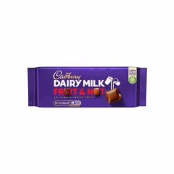 Cadbury Dairy Milk Fruit And Nut Chocolate Bar, 110g