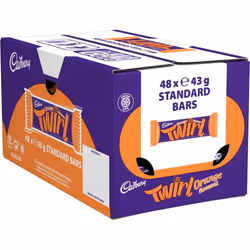 Cadbury Twirl Orange Chocolate Bar, 43 G Double - Pack Of 12