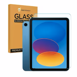 Apple 11" iPad A16 Chip Wi-Fi Only with HTG Tempered Glass Screen Protector - Blue, 128GB