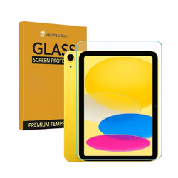 Apple 11" iPad A16 Chip Wi-Fi Only with HTG Tempered Glass Screen Protector - Yellow, 128GB