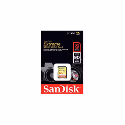 SanDisk Extreme Â SDSDXVE-032G-GNCIN 32 GB SDHC Class 10 U3 V30 Memory Card , yellow