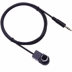 Keple Aux Input Cable Adapter Stereo Aux Input 3.5mm Adapter Compatible with Alpine, JVC Stereo IDA X100, X200, X300, X301, X303, X305, X311, X313