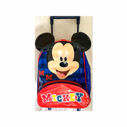 Mickey Mouse Wheeled Rolling Trolley Bag for School and Holiday