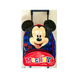 Mickey Mouse Wheeled Rolling Trolley Bag for School and Holiday